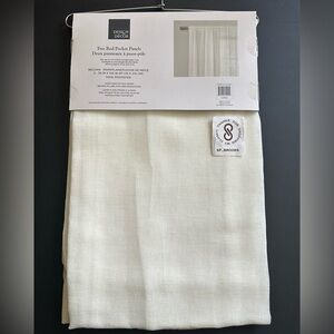 🎁Design Decor 2 Rod Pocket Panels - 38” x 108” - Belgian Snowflake - DD169E